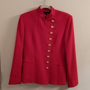 Vintage Ralph Lauren red blazer military Size 4
